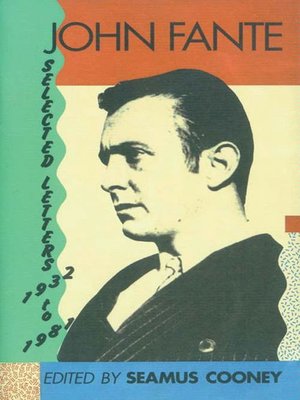 cover image of John Fante Selected Letters 1932-1981